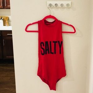 ‘SALTY’ Body Suit.